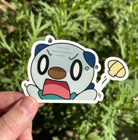 Angry Oshawott Die Cut Sticker Angry Oshawott Die Cut Sticker